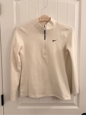 Nike Cream Half-Zip Turtleneck Pullover